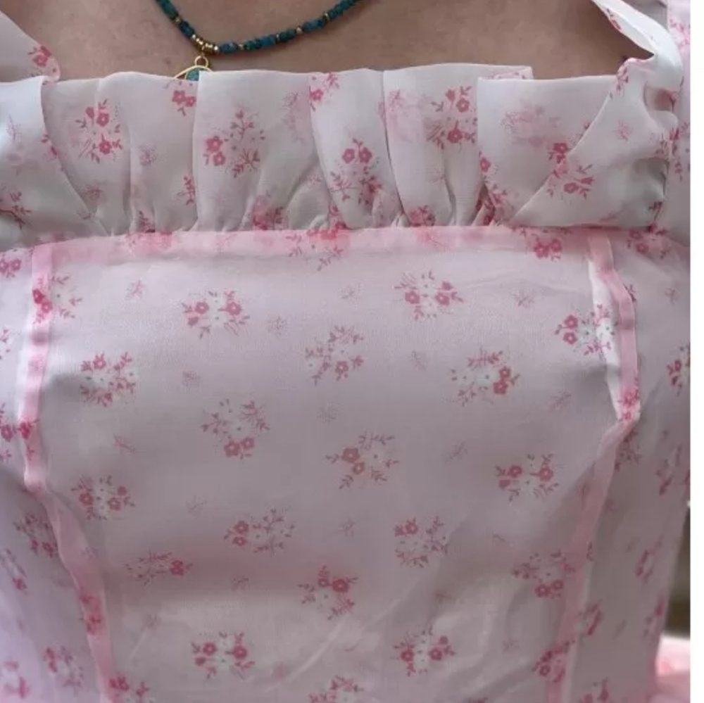 Selkie Peony Parfait Poet Top - Picture 11 of 16